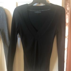 M black slim fitting sweater.